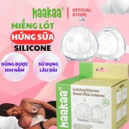 Thumbnail Miếng Lót Hứng Sữa Cao Cấp Cho Mẹ Silicone Haakaa, New Zealand. Dùng được khi nằm, ngủ 1