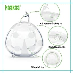 Thumbnail Miếng Lót Hứng Sữa Cao Cấp Cho Mẹ Silicone Haakaa, New Zealand. Dùng được khi nằm, ngủ 2