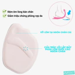Thumbnail Miếng Lót Mũi Giày 4D MINSU M5507 Đệm êm, chống trượt - đau nửa bàn chân trước, giảm size ày bị Rộng thấm hút mồ hôi 3