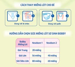 Thumbnail Miếng lót sơ sinh Bobby Newborn 2-40 miếng 3