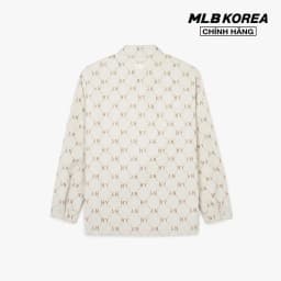 Thumbnail MLB - Áo sơ mi unisex cổ bẻ tay dài Monogram Jacquard 3AWSM0441-50CRS 1
