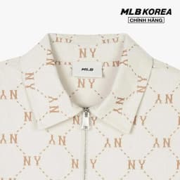 Thumbnail MLB - Áo sơ mi unisex cổ bẻ tay dài Monogram Jacquard 3AWSM0441-50CRS 2