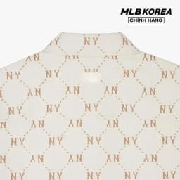 Thumbnail MLB - Áo sơ mi unisex cổ bẻ tay dài Monogram Jacquard 3AWSM0441-50CRS 3