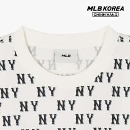 Thumbnail MLB - Áo thun unisex cổ tròn tay ngắn Classic Monogram Plate Pattern 3ATSM0843-50CRS 3