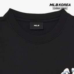 Thumbnail MLB - Áo thun unisex cổ tròn tay ngắn phom suông hiện đại 3ATSL0134-50BKS 2