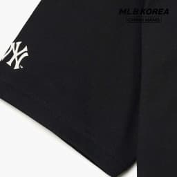 Thumbnail MLB - Áo thun unisex cổ tròn tay ngắn phom suông hiện đại 3ATSL0134-50BKS 3