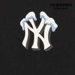 Thumbnail MLB - Áo thun unisex cổ tròn tay ngắn phom suông hiện đại 3ATSL0134-50BKS 4