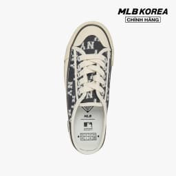 Thumbnail MLB - Giày mules unisex đế bệt thời trang Monogram 3AMUPBM3N-50BKS 2