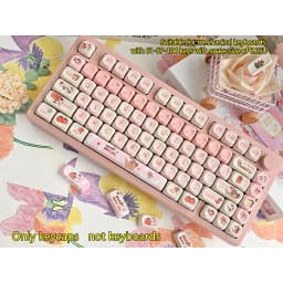 Thumbnail Moa Profile Theme Keycaps PBT DIY Custom for130 / 132 / 141 / 142 Bàn phím chơi game cơ học Keycap 3