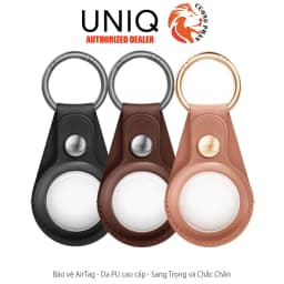 Thumbnail Móc Chìa Khóa Kèm Ốp Da Bảo Vệ AirTag Cao Cấp UNIQ - Hàng Chính Hãng 1