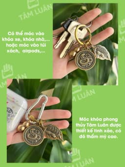 Thumbnail Móc khóa 12 con giáp, đồng thau, hồ lô, đồng xu, móc chìa khóa ô tô, xe máy - Tâm Luân phụ kiện ô tô 1