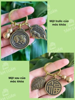 Thumbnail Móc khóa 12 con giáp, đồng thau, hồ lô, đồng xu, móc chìa khóa ô tô, xe máy - Tâm Luân phụ kiện ô tô 2