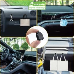 Thumbnail Móc treo đồ ô tô, xe hơi Tâm Luân dính chắc, phụ kiện ô tô nhỏ gọn tiện lợi 1