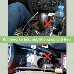 Thumbnail Móc treo đồ ô tô, xe hơi Tâm Luân dính chắc, phụ kiện ô tô nhỏ gọn tiện lợi 4