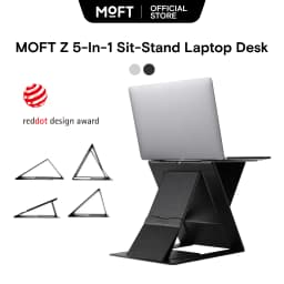 Thumbnail Moft Z 5-In-1 Sit-Stand Laptop Desk Invisible And Portable Stand Giá Đỡ Máy Tính Xách Tay Hình Chữ z Gấp Gọn Tiện Lợi 5 Trong 1 ms015 1