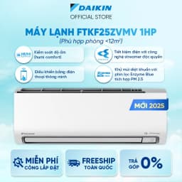 Thumbnail MỚI 2025 - Điều Hòa Daikin 1 chiều Inverter FTKF25ZVMV 1HP 9000 BTU 1