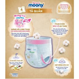 Thumbnail Moony Nội Địa - Bỉm tã quần Moony Natural chính hãng, an toàn cho da nhạy 1