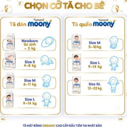 Thumbnail Moony Nội Địa - Bỉm tã quần Moony Natural chính hãng, an toàn cho da nhạy 2
