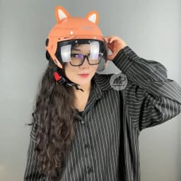 Thumbnail Mũ Bảo Hiểm 1/2 Đầu Kính Càng VARO A33K - Mũ Bảo Hiểm Nửa Đầu Có Kính Cao Cấp Đã Xử Lý 4