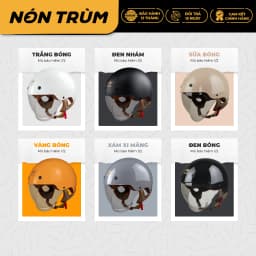 Thumbnail Mũ bảo hiểm 1/2 Royal M239 kính âm chính hãng size M L XL XXL cho nam và nữ đi xe máy tại Nón Trùm 2