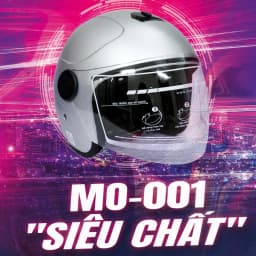 Thumbnail Mũ bảo hiểm 3/4 có kính Protec MO-001, kiểu dáng mới, gọn nhẹ, ôm sát đầu, thời trang 2