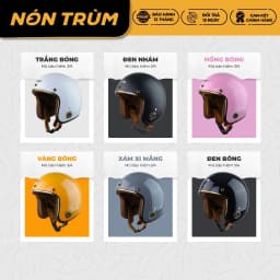 Thumbnail Mũ bảo hiểm 3/4 Rona chính hãng đi xe máy cho nam và nữ vòng đầu phù hợp từ 55-58cm 2