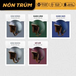 Thumbnail Mũ bảo hiểm 3/4 Rona chính hãng đi xe máy cho nam và nữ vòng đầu phù hợp từ 55-58cm 3