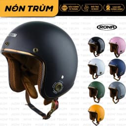 Thumbnail Mũ bảo hiểm 3/4 Rona R8 freesize 55-58cm phù hợp cho nam và nữ đi xe máy tại Nón Trùm 1