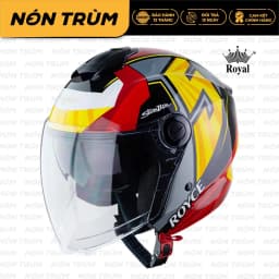 Thumbnail Mũ bảo hiểm 3/4 Royce XH01 có 2 kính chính hãng bảo hành 12 tháng 2