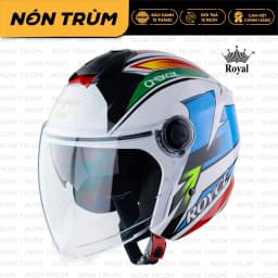 Thumbnail Mũ bảo hiểm 3/4 Royce XH01 có 2 kính chính hãng bảo hành 12 tháng 3
