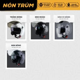 Thumbnail Mũ bảo hiểm 3/4 Royce Xh01 có 2 kính chính hãng cho nam nữ đi xe máy bảo hành 12 tháng 2