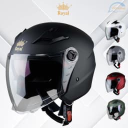 Thumbnail Mũ Bảo Hiểm ¾ Đầu 2 Kính Cao Cấp – ROYAL M268 – Vòng Đầu 57-59cm – Hàng Chính Hãng – Bảo Hành 12 Tháng 1