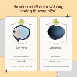 Thumbnail Mũ Bảo Hiểm B'color Màu Xanh Rêu Có Chữ Noise Loại Nửa Đầu Kèm Lười Trai 2