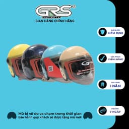 Thumbnail Mũ bảo hiểm chính hãng GRS A368K – kèm kính 4