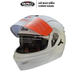 Thumbnail Mũ bảo hiểm FullFace GRO HELMET ST26 chuyên phượt 2 kính, an toàn, hiện đại, Freesize vòng đầu từ 56-59cm 4