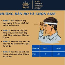 Thumbnail Mũ bảo hiểm fullface Royal M136 có kính đen nhám đi xe máy phượt cho nam và nữ chính hãng 1