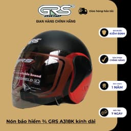 Thumbnail Mũ bảo hiểm ¾ GRS A318K - nhiều màu 1