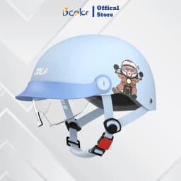 Thumbnail Mũ Bảo Hiểm Loại Nửa Đầu có kính âm và lưỡi trai 1
