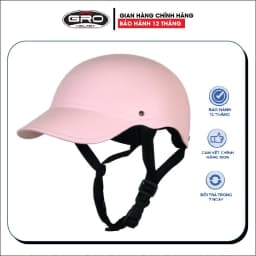 Thumbnail Mũ bảo hiểm lưỡi trai GRO t68 thời trang cao cấp,Nón bảo hiểm kết chắn nắng cho cả nam nữ hàng chính hãng có tem 4
