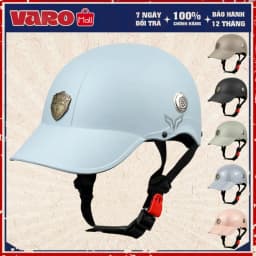 Thumbnail Mũ Bảo Hiểm Lưỡi Trai Varo - Nón Bảo Hiểm 1/2 Kết Cứng, Mỏ Liền, Nón Kết Dành Cho Nam Nữ-BH 12 Tháng 1
