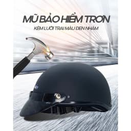 Thumbnail Mũ Bảo Hiểm Nhiều Màu Loại Nửa Đầu Kèm Lười Trai B'COLOR 2