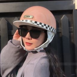 Thumbnail Mũ bảo hiểm nửa đầu Bosozoku Japan Style nửa đầu vintage - Mũ bảo hiểm harley có ốp da kiểu Nhật Bản 4