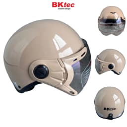 Thumbnail Mũ bảo hiểm nửa đầu có kính siêu đẹp - Hàng chính hãng BKtec - BK6K - SJC - Vòng đầu 56-58cm - Bảo Hành 12 tháng 1