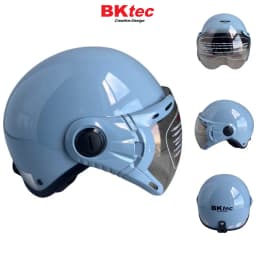 Thumbnail Mũ bảo hiểm nửa đầu có kính siêu đẹp - Hàng chính hãng BKtec - BK6K - SJC - Vòng đầu 56-58cm - Bảo Hành 12 tháng 2