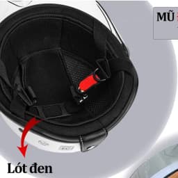 Thumbnail Mũ bảo hiểm nửa đầu có kính GRO HELMET chính hãng bảo hành 12 tháng 4