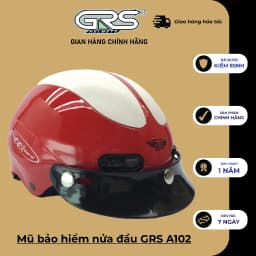 Thumbnail Mũ bảo hiểm nửa đầu GRS A102 (nhiều màu) 1