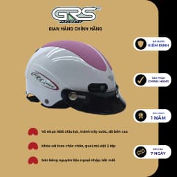 Thumbnail Mũ bảo hiểm nửa đầu GRS A102 (nhiều màu) 4