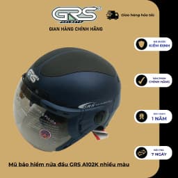 Thumbnail Mũ bảo hiểm nửa đầu GRS A102K nhiều màu 1