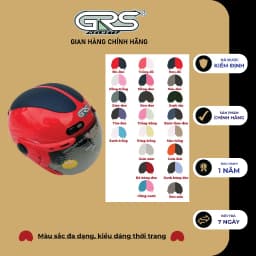 Thumbnail Mũ bảo hiểm nửa đầu GRS A102K nhiều màu 2