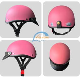 Thumbnail Mũ bảo hiểm nửa đầu kèm lưỡi trai kiểu dáng đơn giản hàng chính hãng bảo hành 12 tháng 2